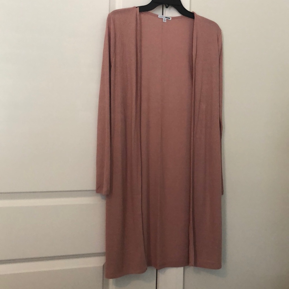 Fashion Nova mauve cardigan